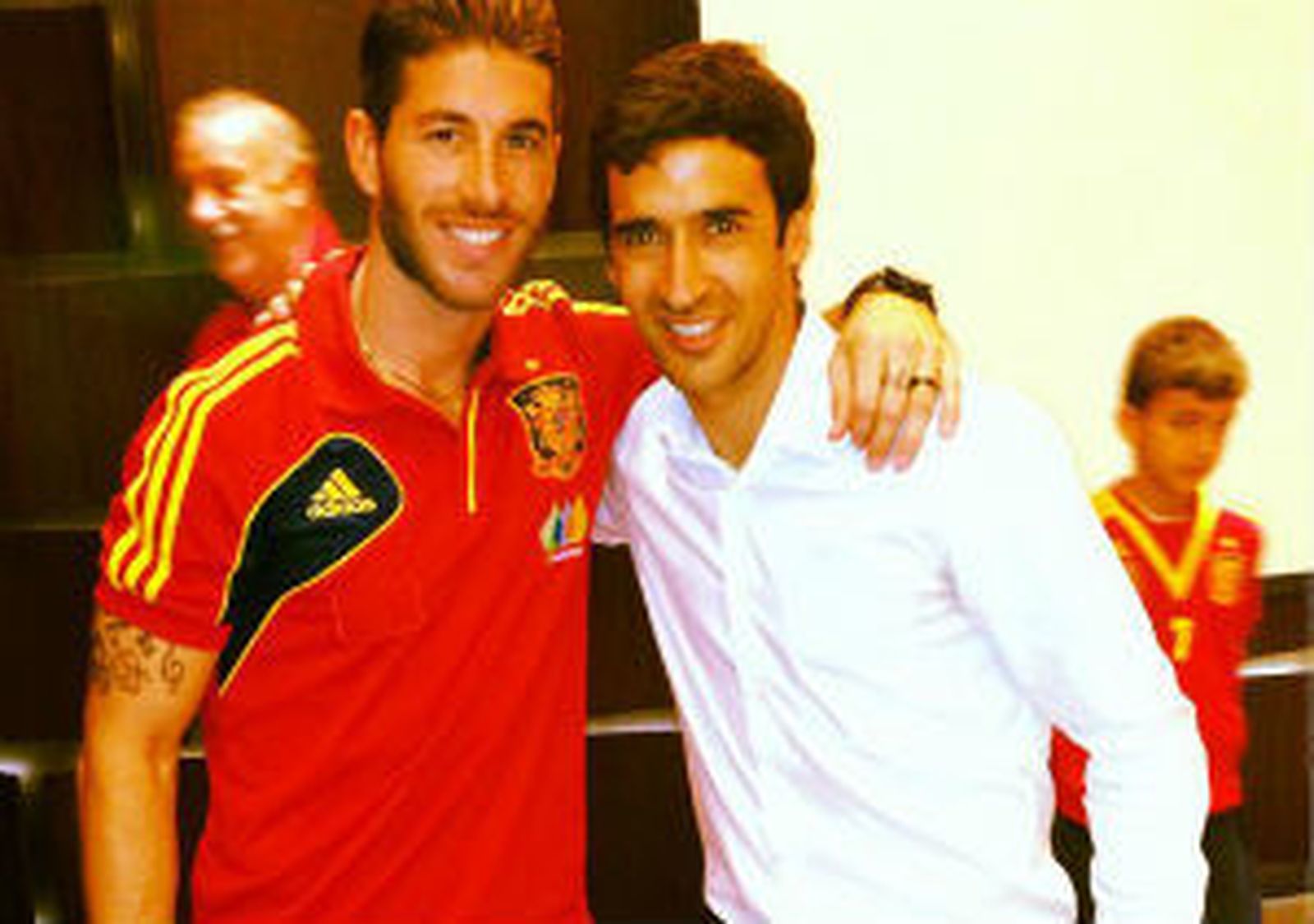 Sergio Ramos con Raúl