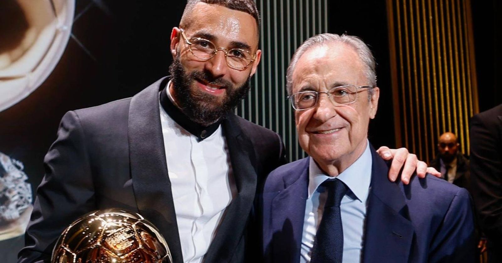 Benzema y Florentino Pérez