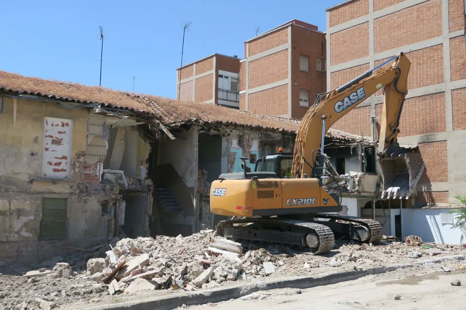 Demolición de edificios en Getafe