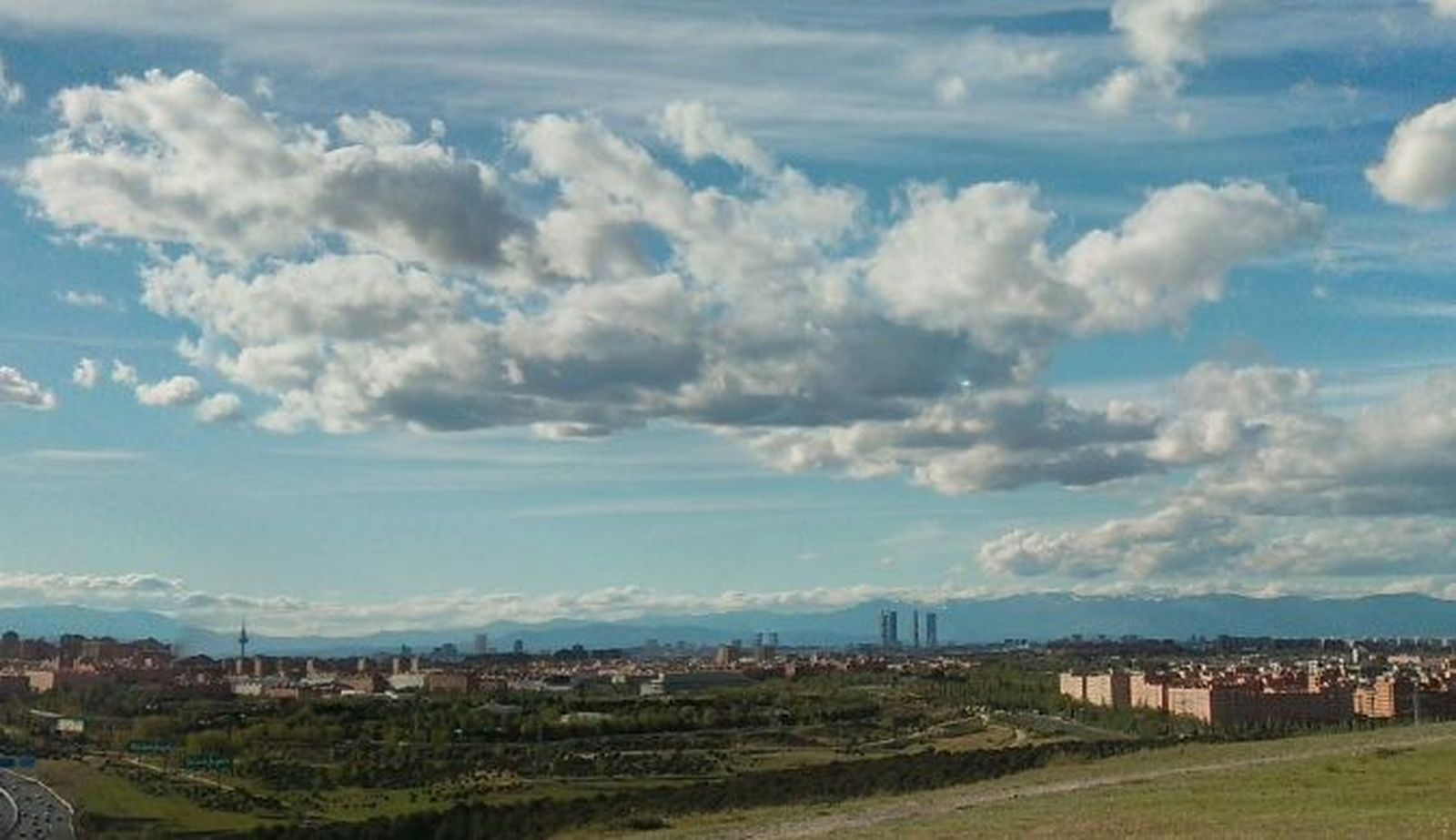 Vista hacia el norte de Madrid desde el Cerro Almodóvar