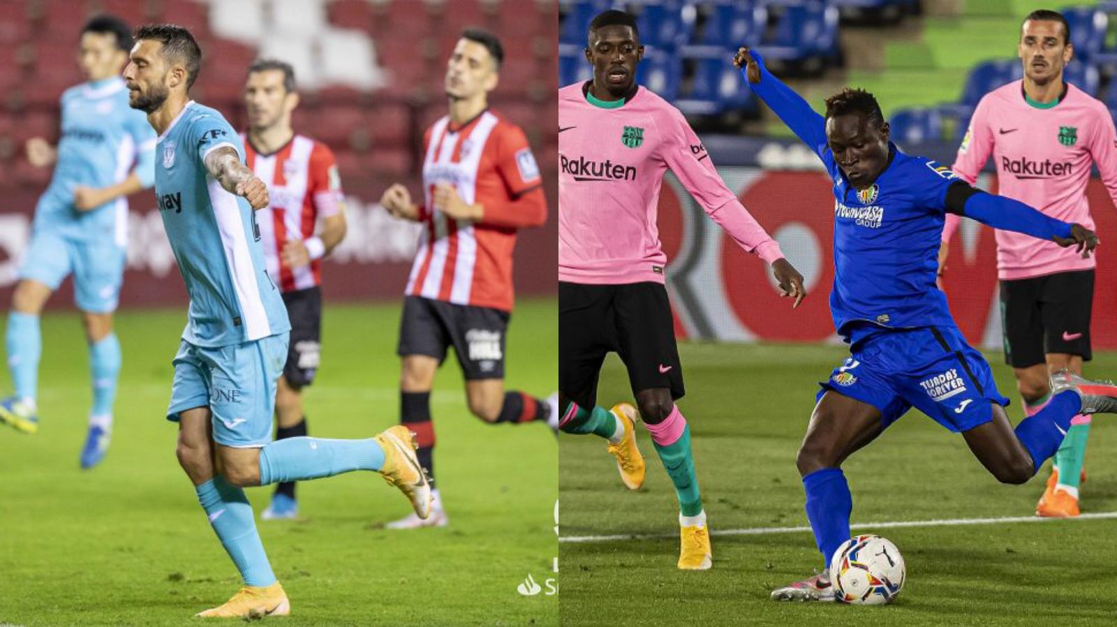 Logroñés-Leganés y Getafe-Barcelona