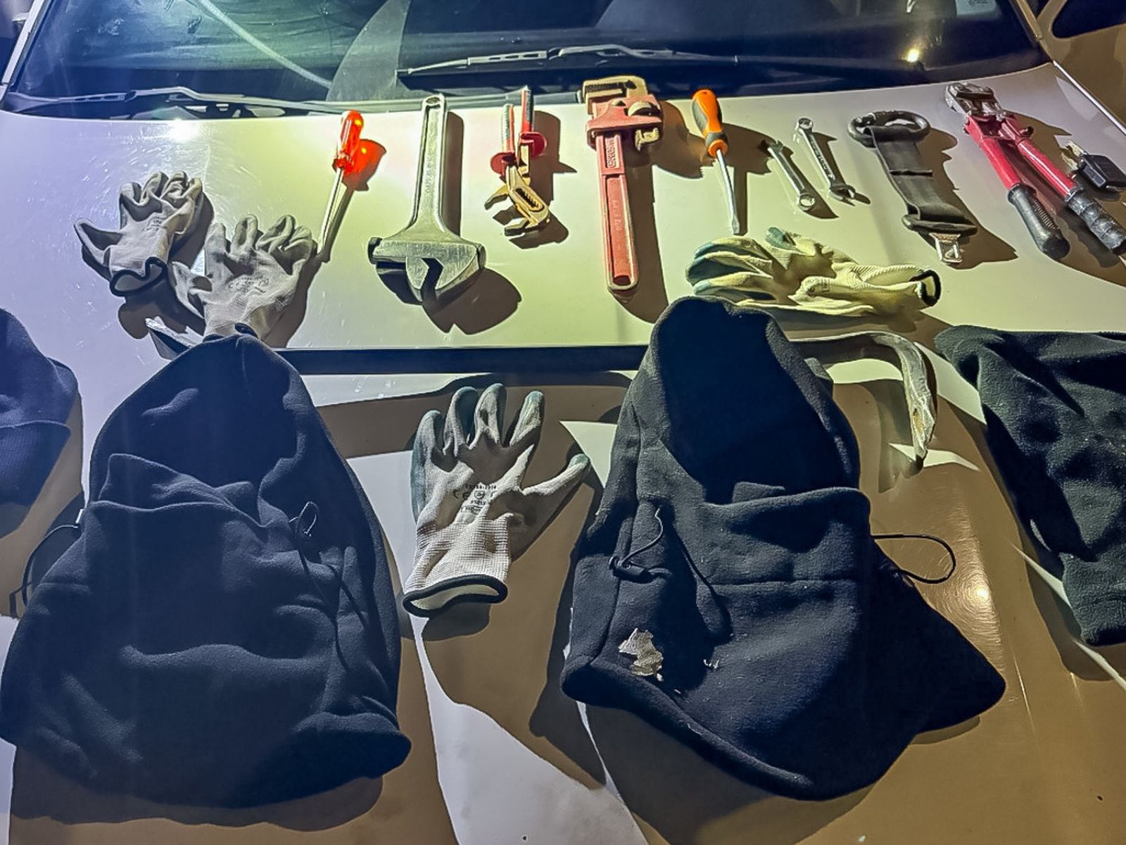 Material incautado por la Policía Local de Torrejón
