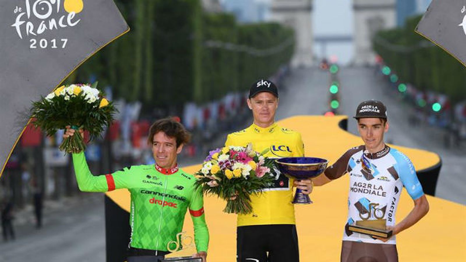 Podio del Tour 2017