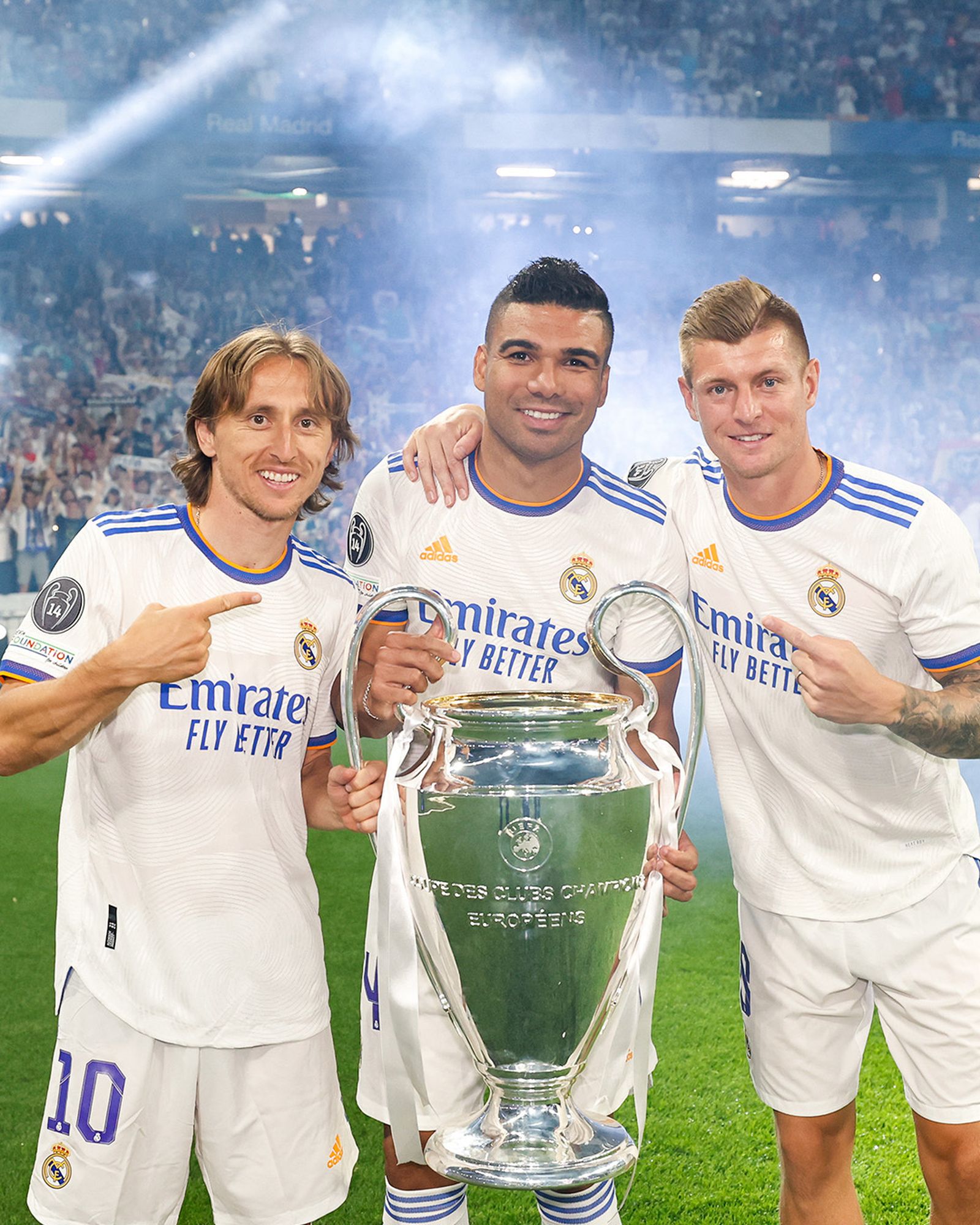 Modric, Casemiro y Kross