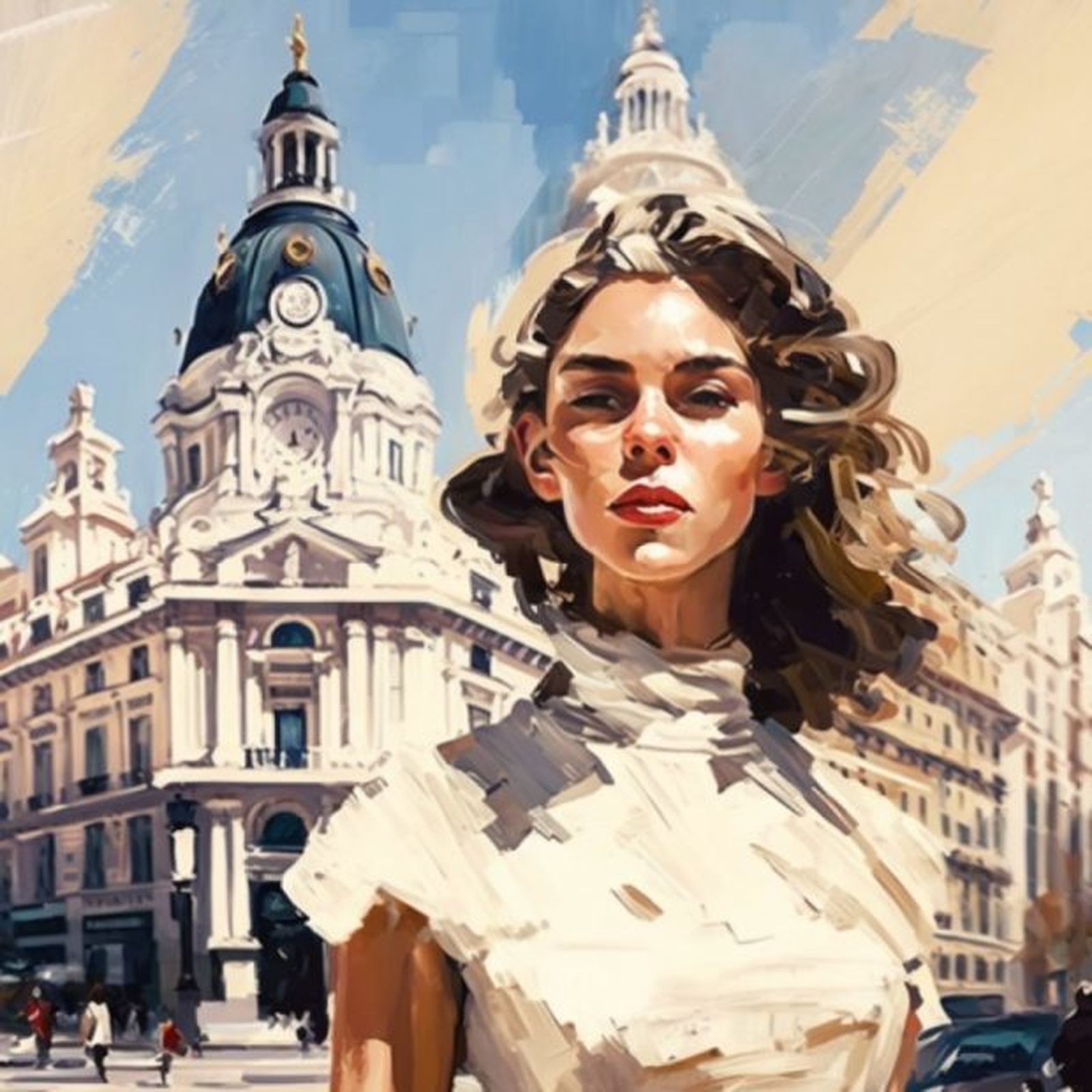 Una mujer madrileña segun la IA