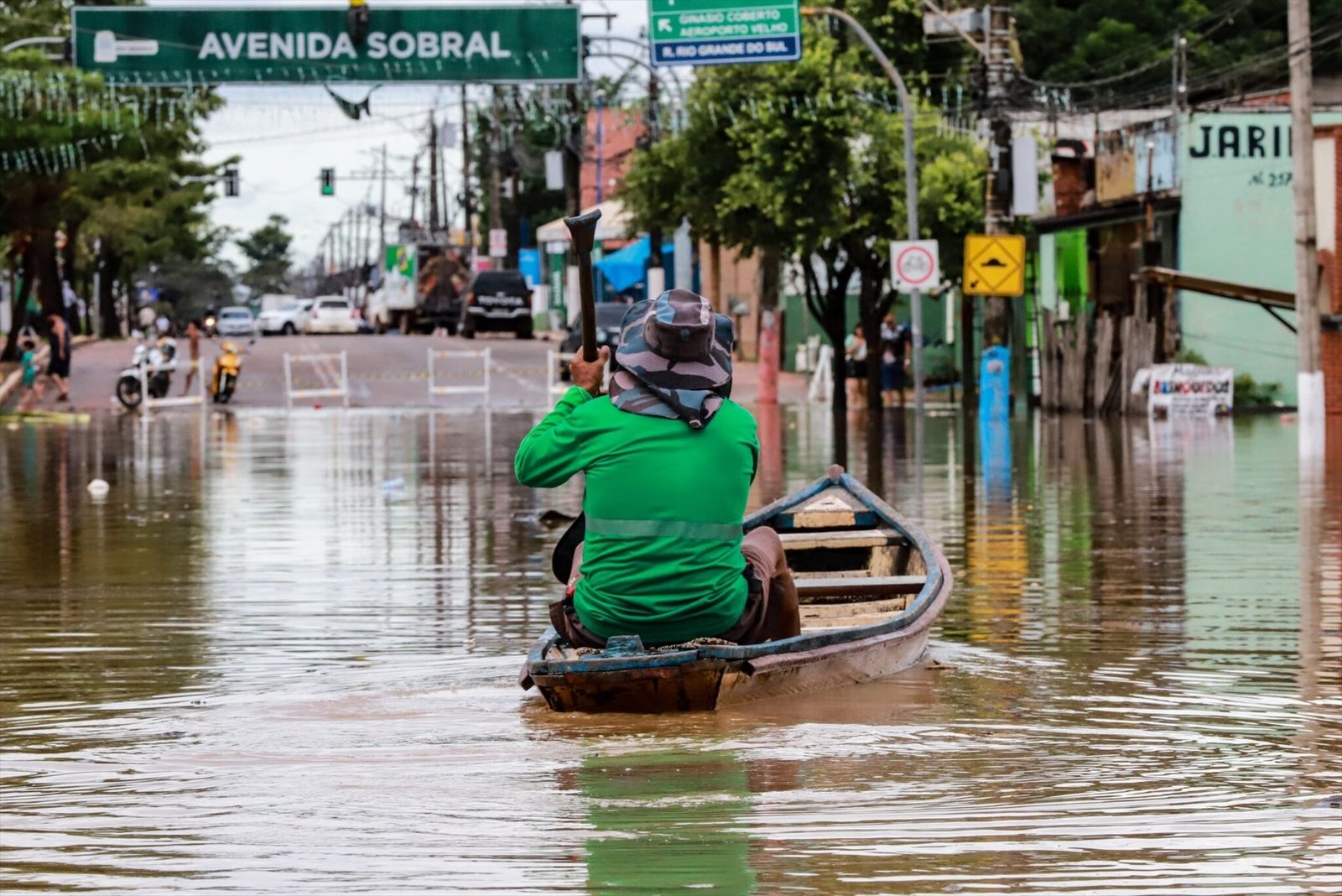 Imagen de inundaciones en Brasil