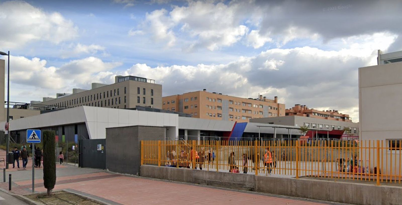Colegio Miguel Cervantes de Getafe junto al que se construirá la escuela infantil pública