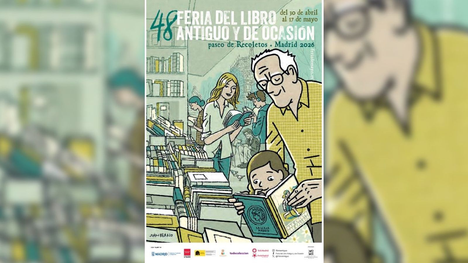 Cartel Feria del Libro Antiguo y de Ocasión de Madrid