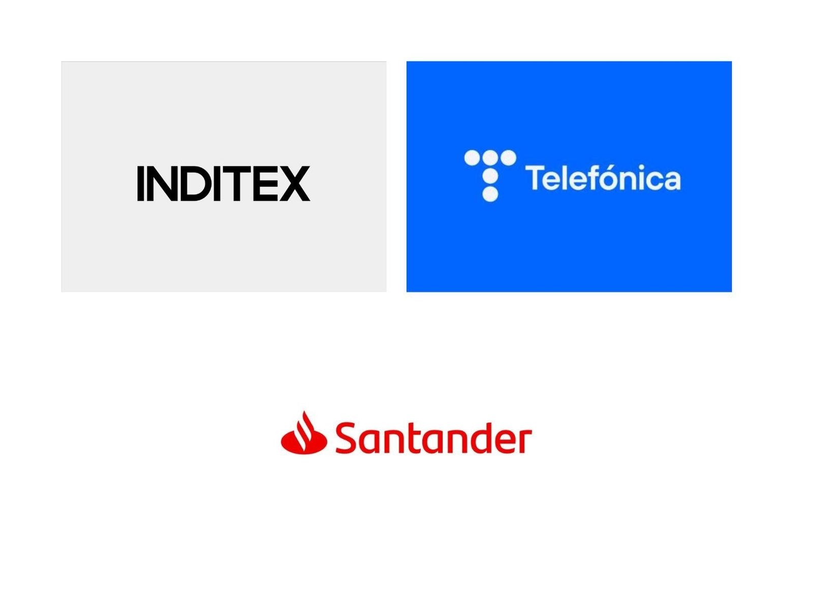 Santander, Inditex y Telefónica
