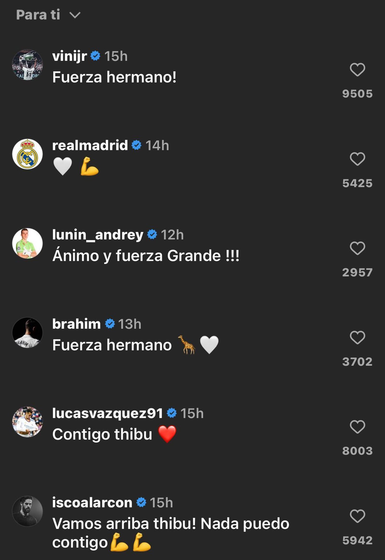 Comentarios de IG