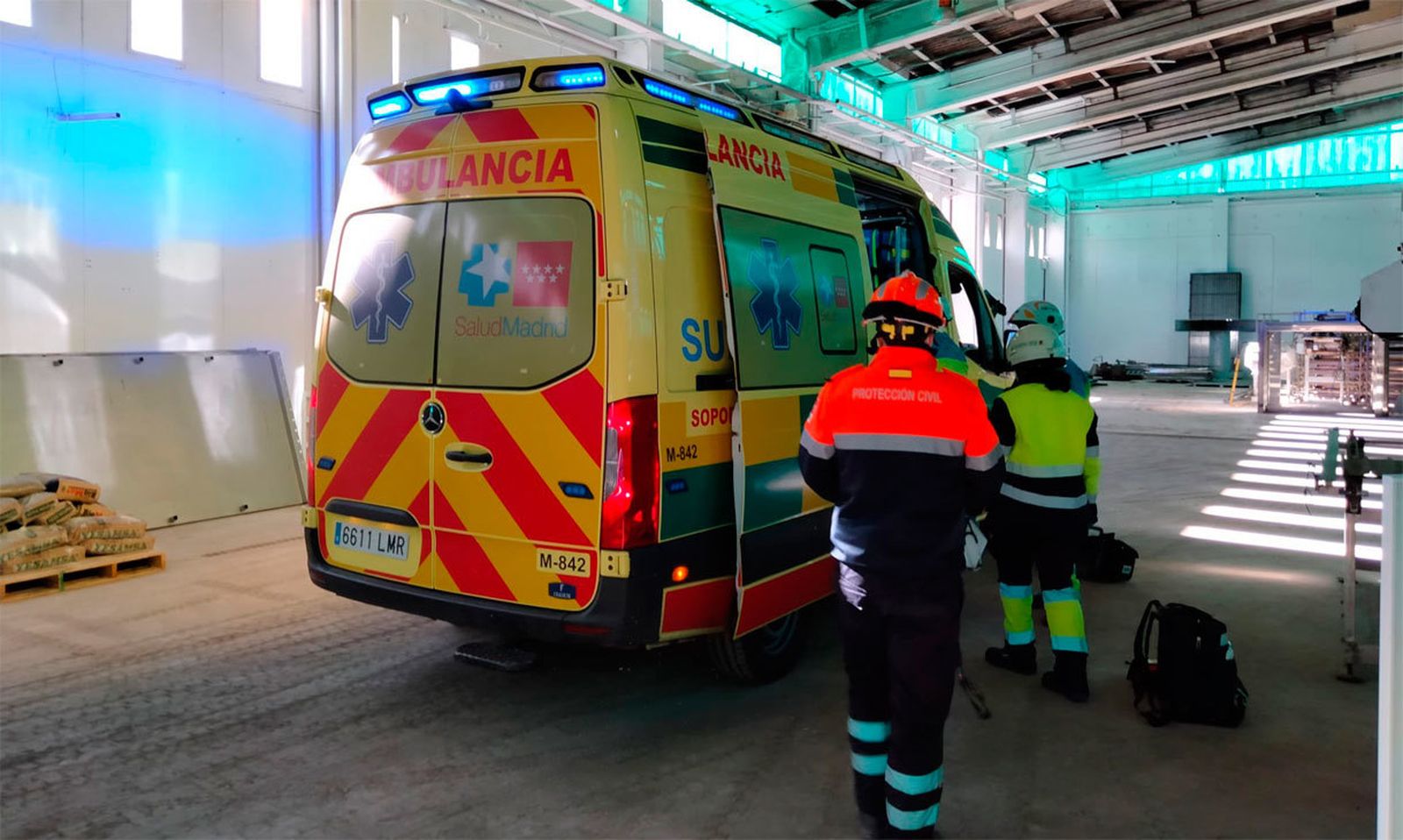 Un trabajador grave al precipitarse desde 12 metros de altura en Ciempozuelos