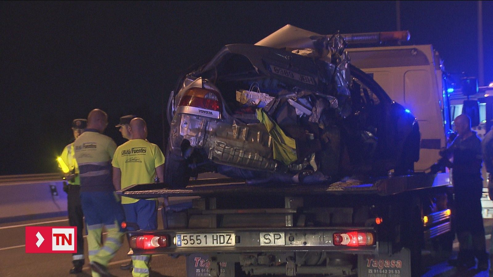 Tres heridos en un accidente con un camión  y tres turismos en Alcalá de Henares