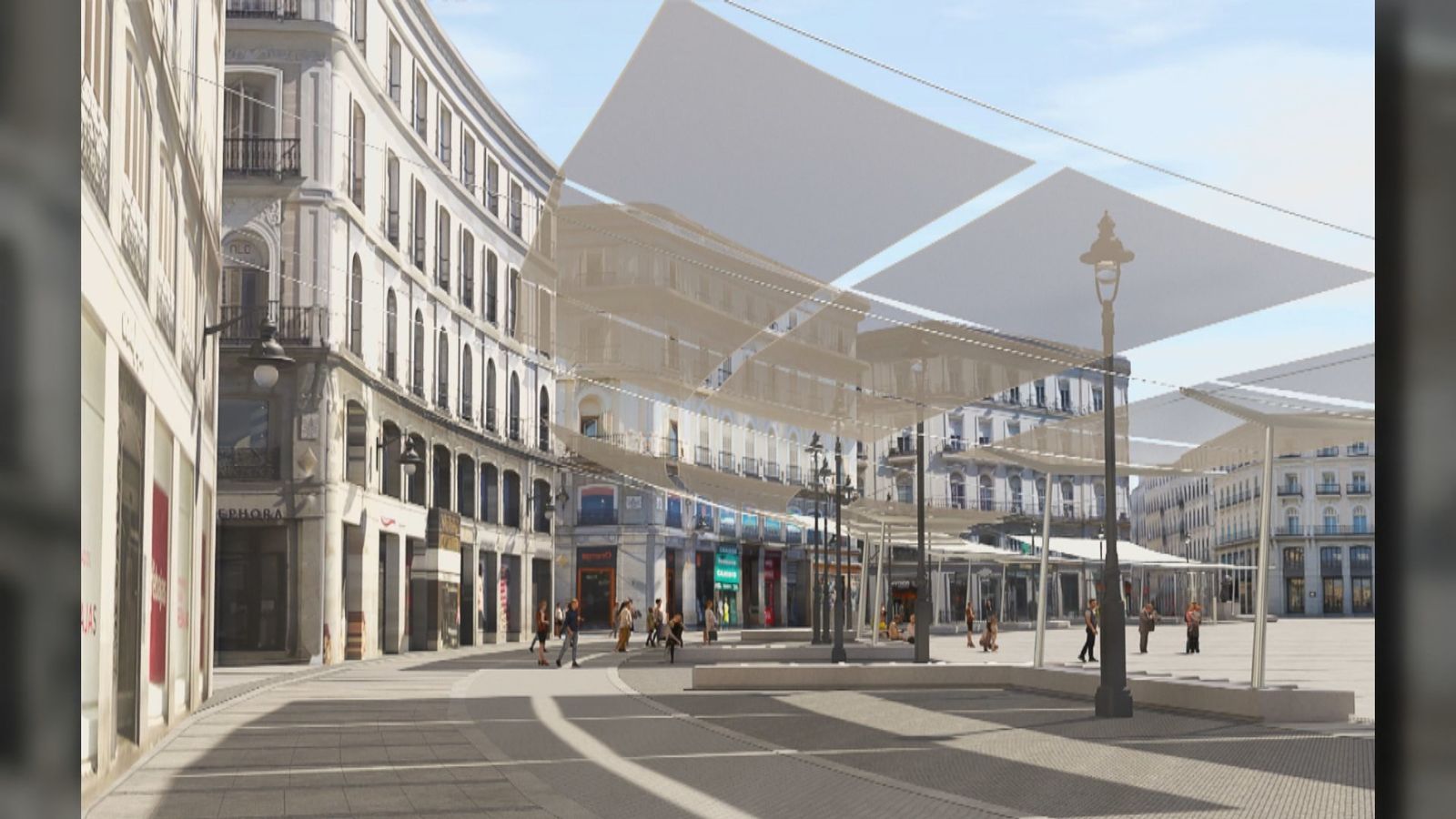 Los toldos de Puerta del Sol llegarán en verano de 2025
