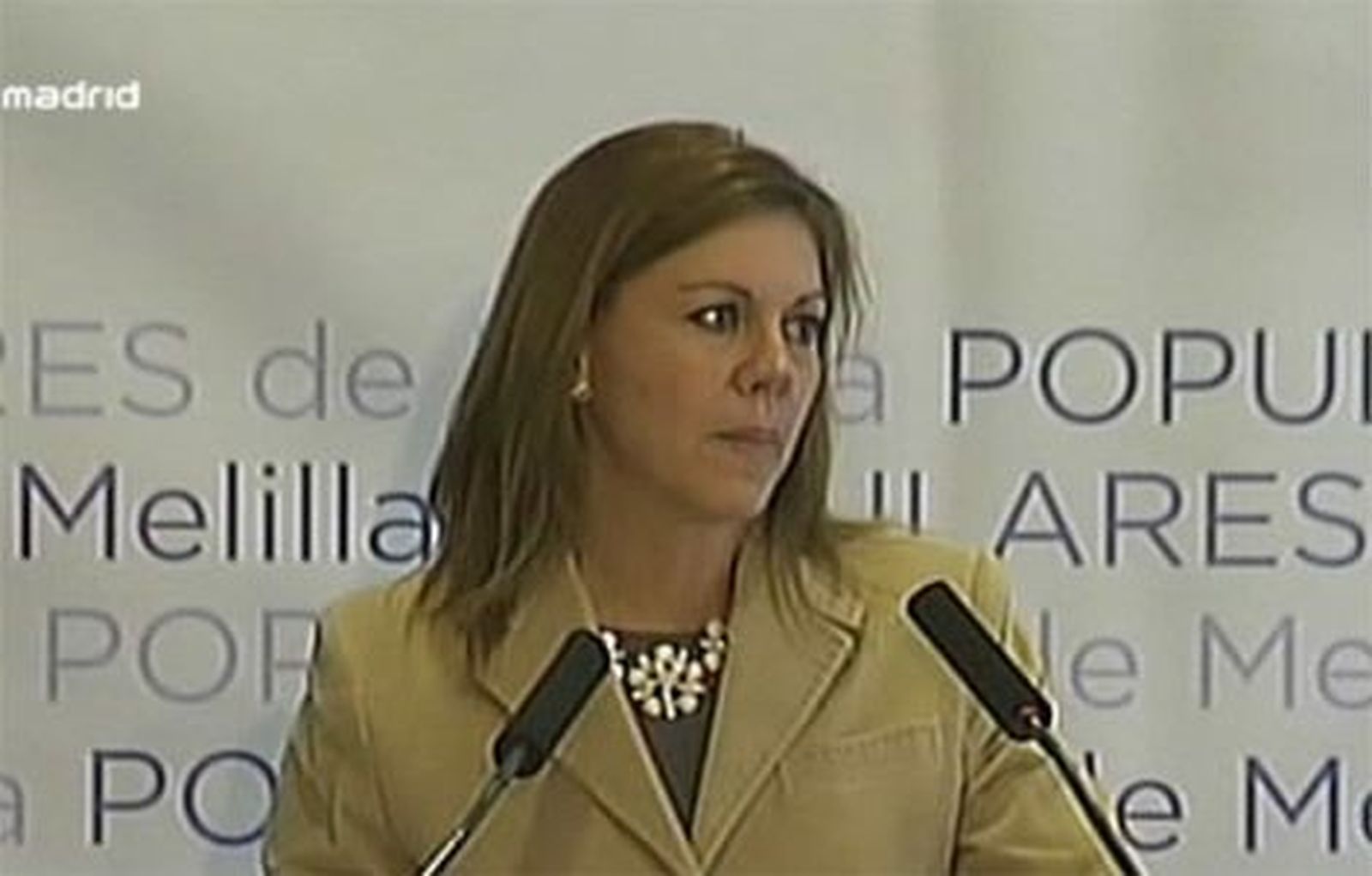 Cospedal: Rajoy defenderá que la soberanía es de todos españoles