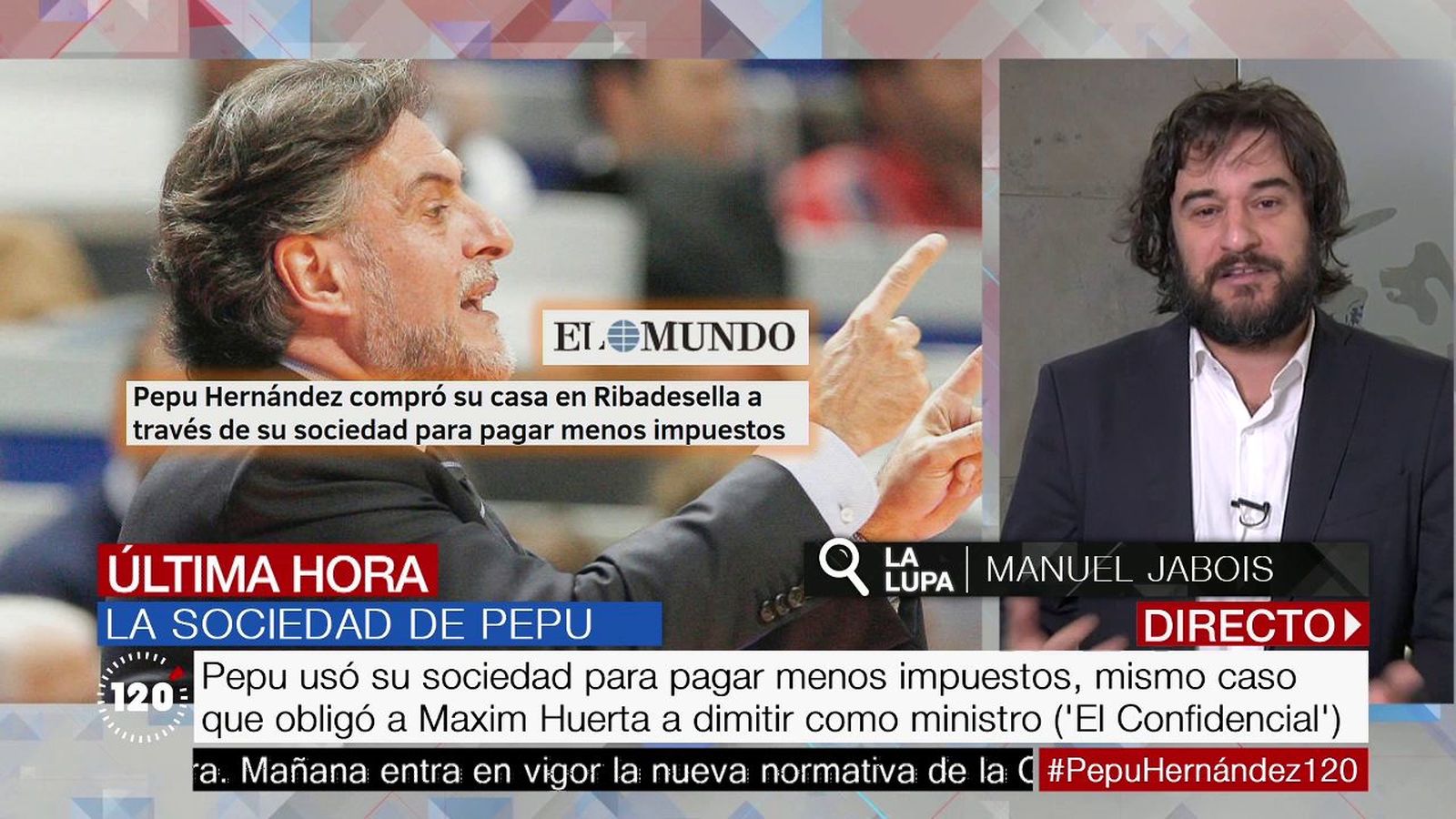 Jabois, sobre la sociedad de Pepu Hernández: "A la política le corresponde si es ético o no"