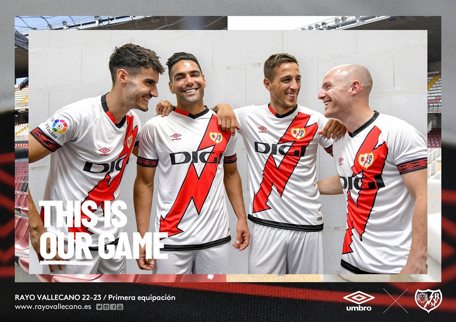 1ª equipación Rayo Vallecano 22/23