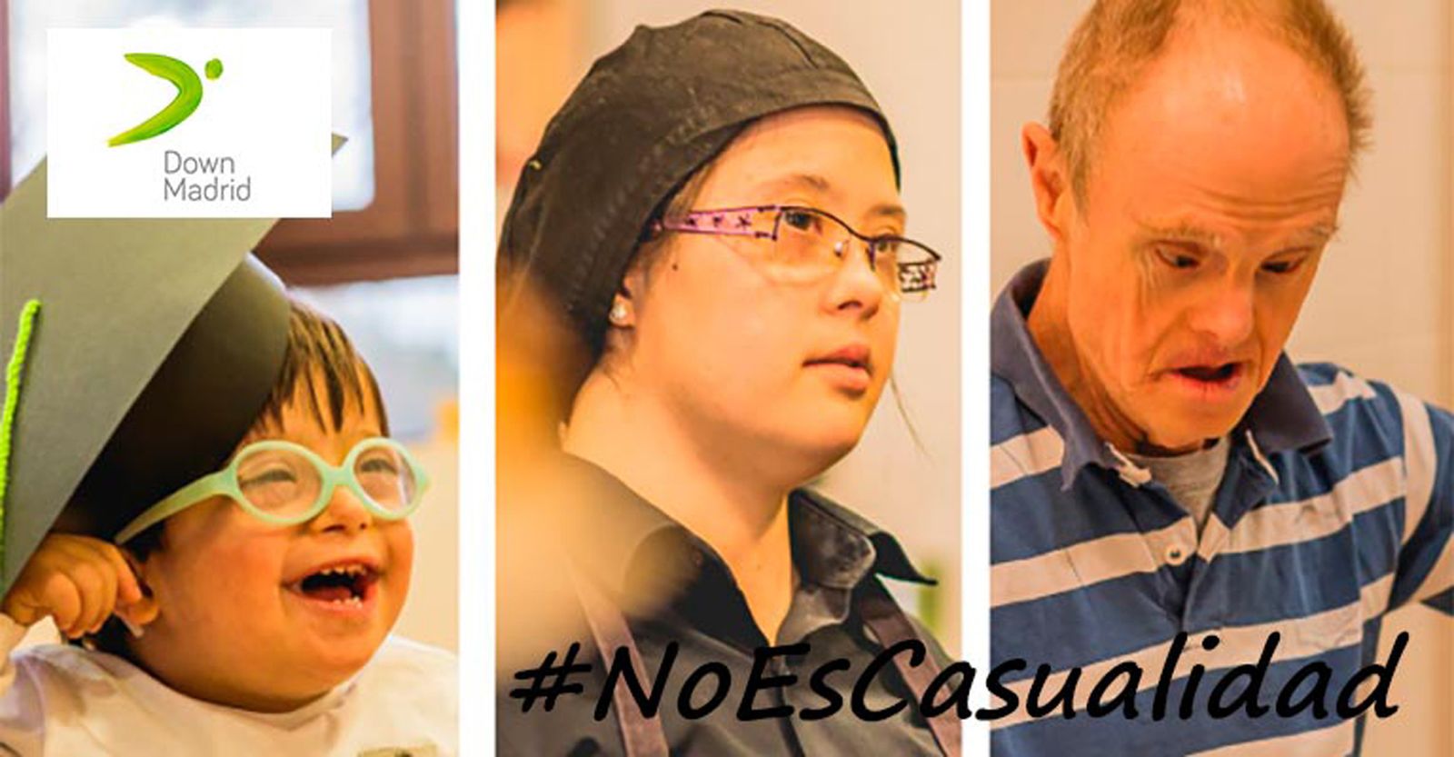 #NoEsCasualidad, la campaña de Down Madrid para sensibilizar sobre la inclusión
