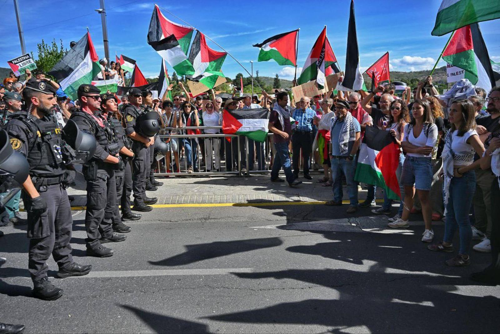 Protestas en la Vuelta.