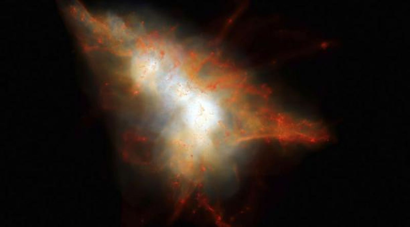Descubren los misterios de una gran mancha espacial Lyman-alfa