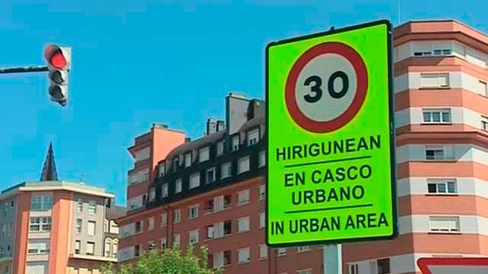 Bilbao estrena límite de velocidad a 30  kilómetros la hora en el 87 por ciento de sus vías