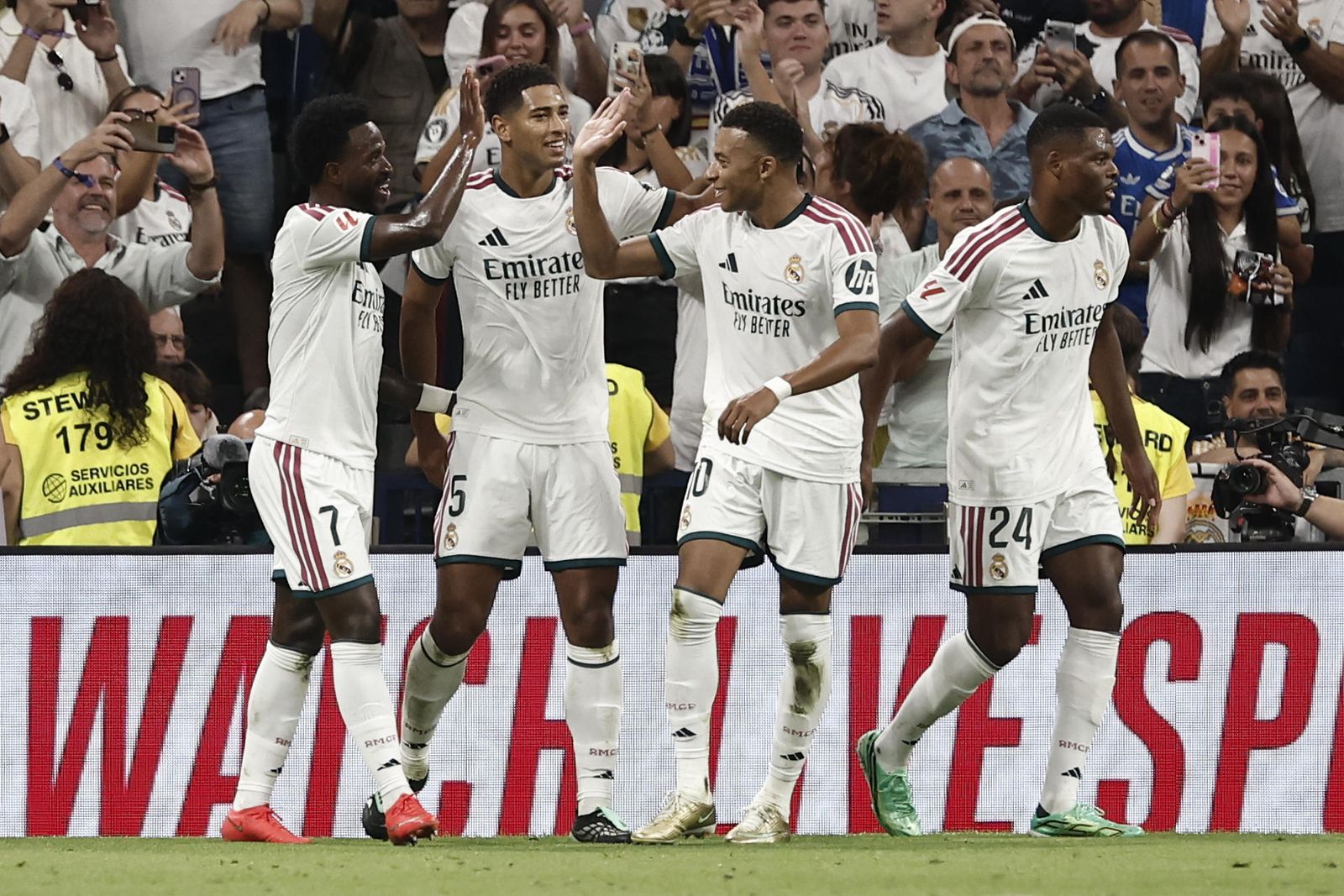 Vinicius, Bellingham, Mbappé y Dumfries
