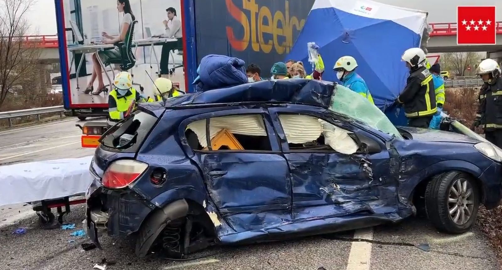 Rescate y atención al conductor del vehículo siniestrado