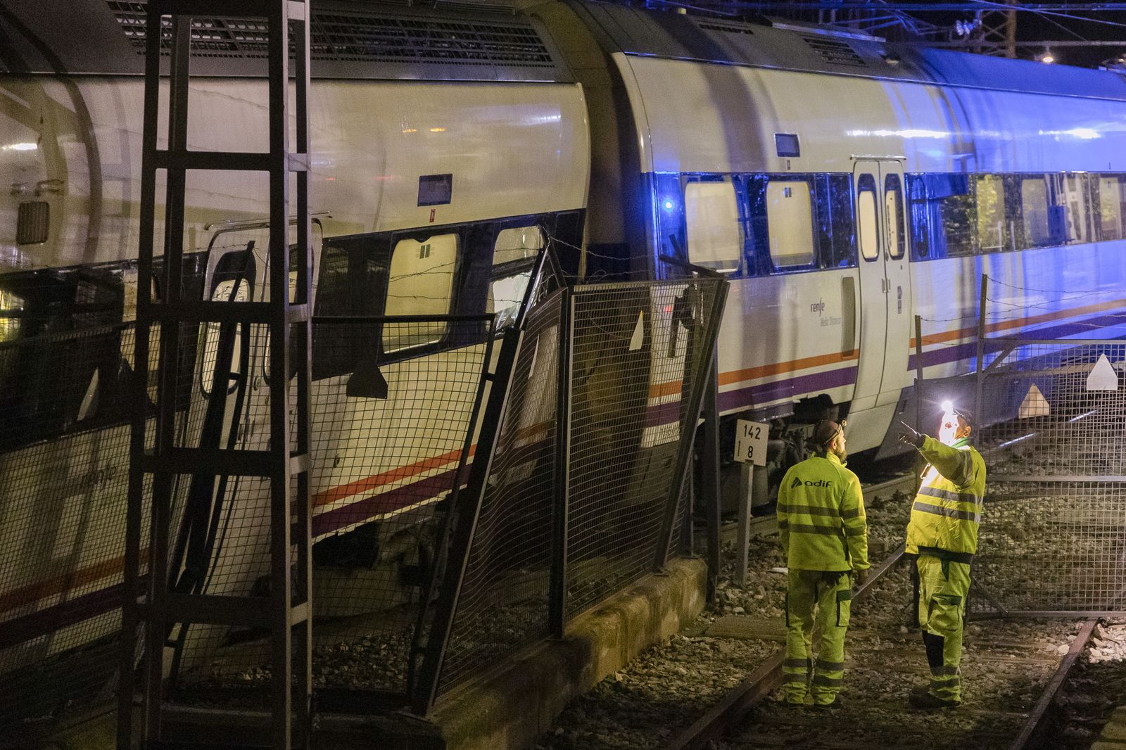Choque de dos trenes en Málaga