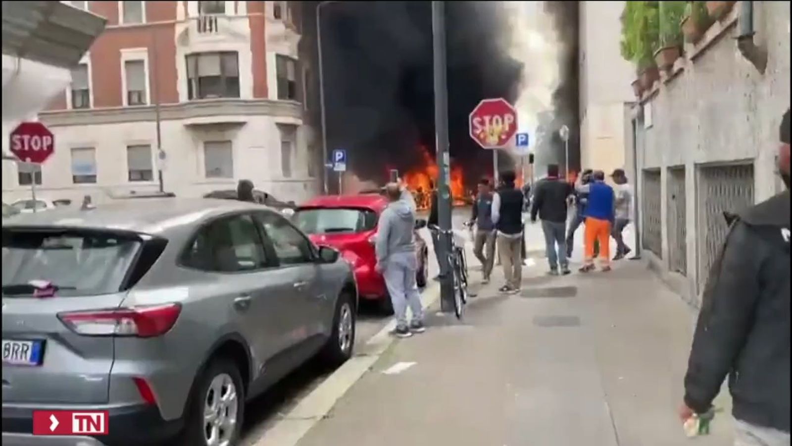 Explosión en Milán
