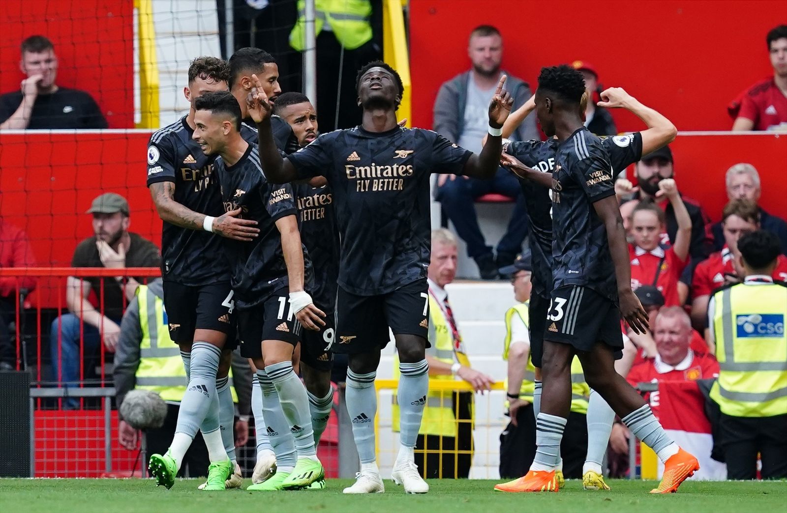 Encuentro entre el Manchester United y el Arsenal la pasada jornada