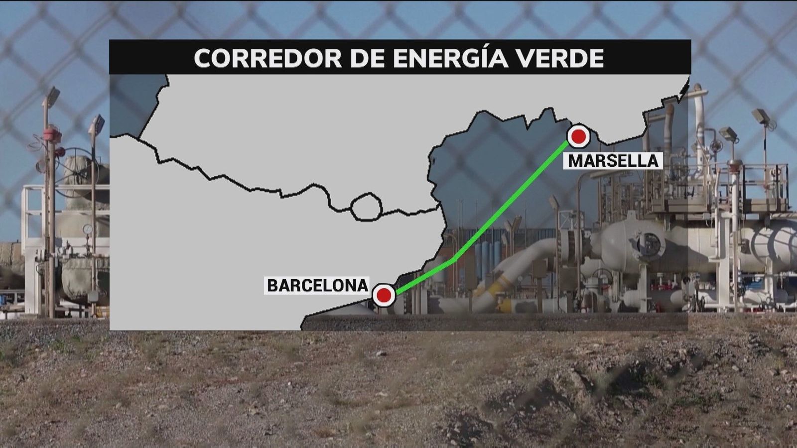 El conducto submarino entre Barcelona y Marsella transportará solamente hidrógeno verde