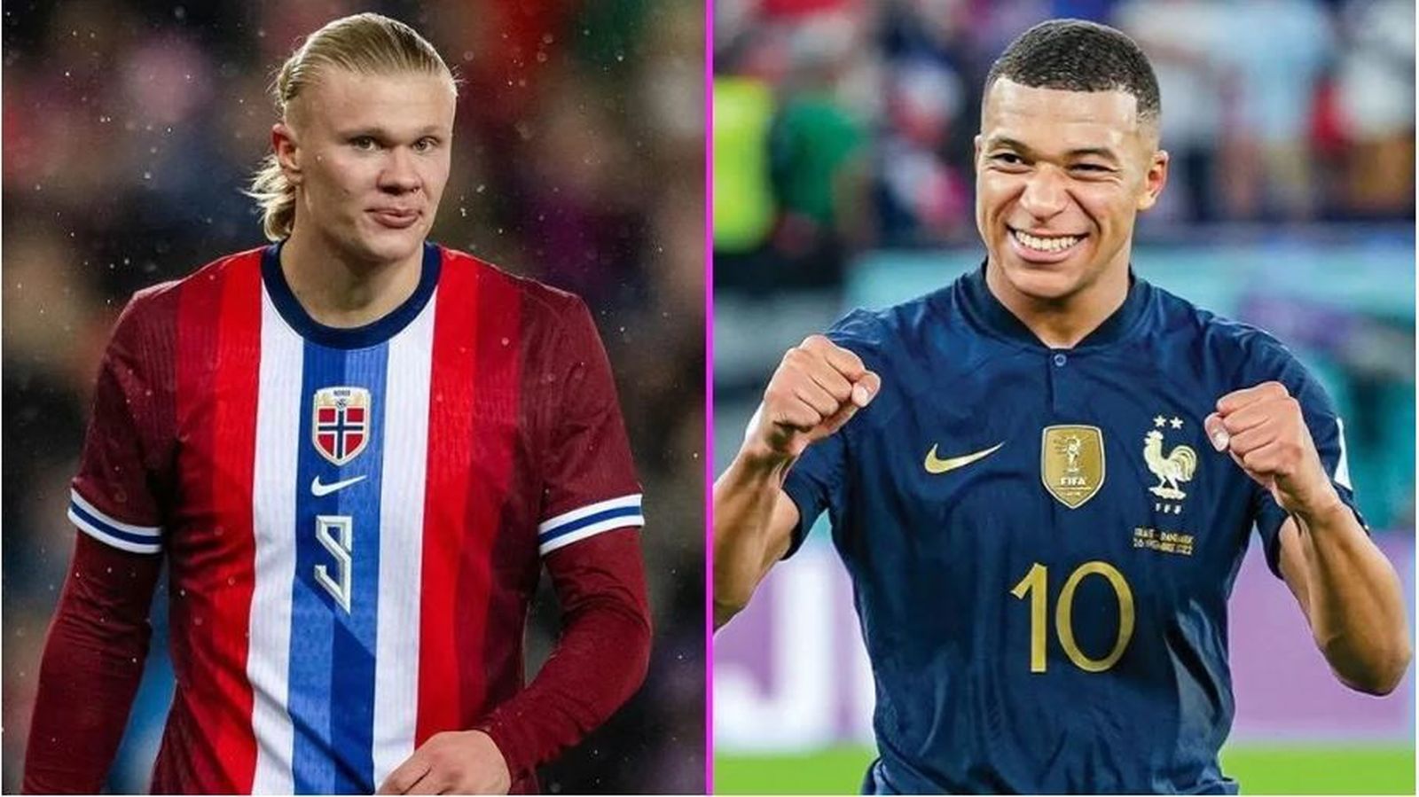 Haaland y Mbappé