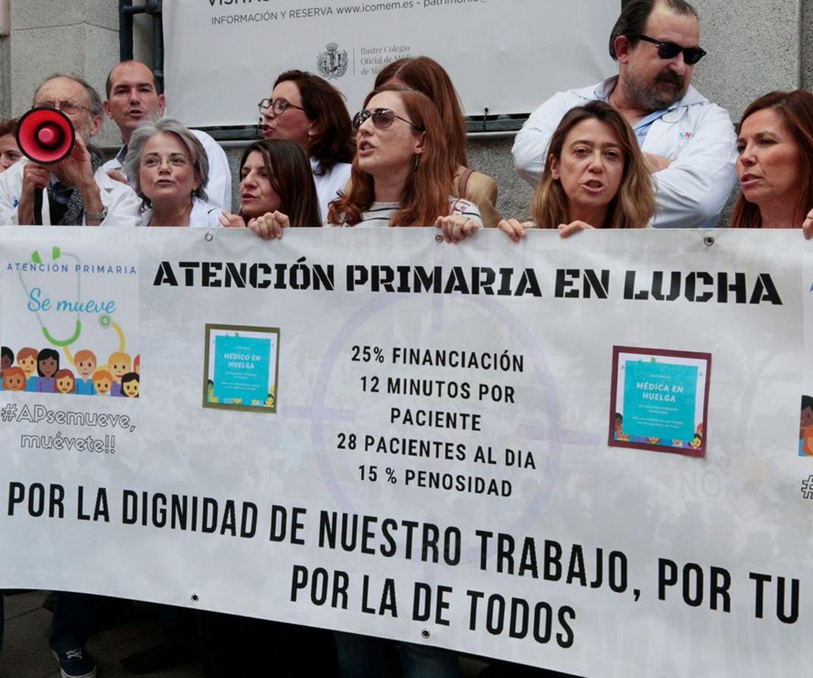 Concentración de médicos de Atención Primaria en Madrid