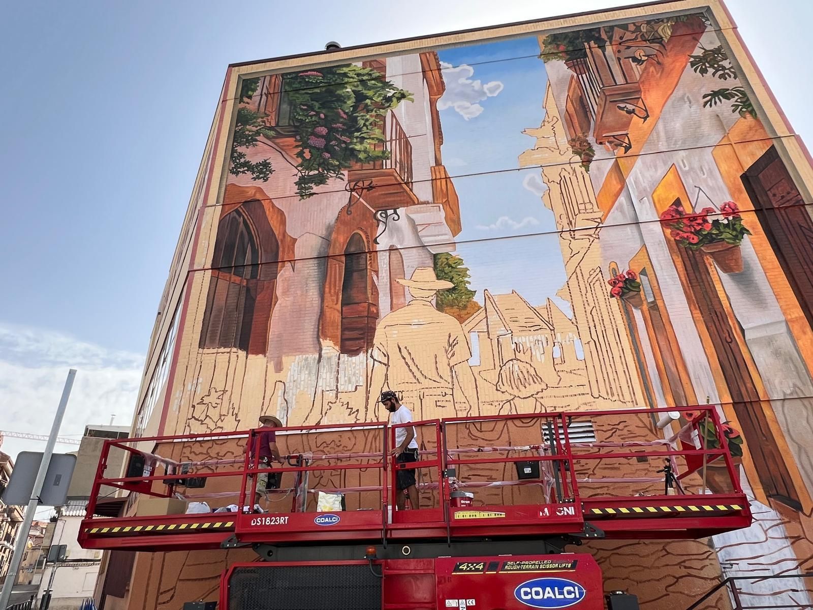 Un nuevo mural en la Casa de Andalucía de Fuenlabrada