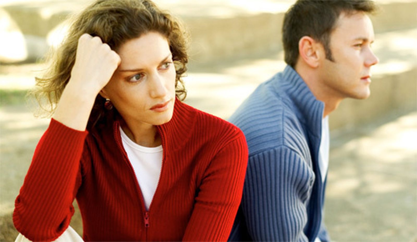 Pareja enfadada