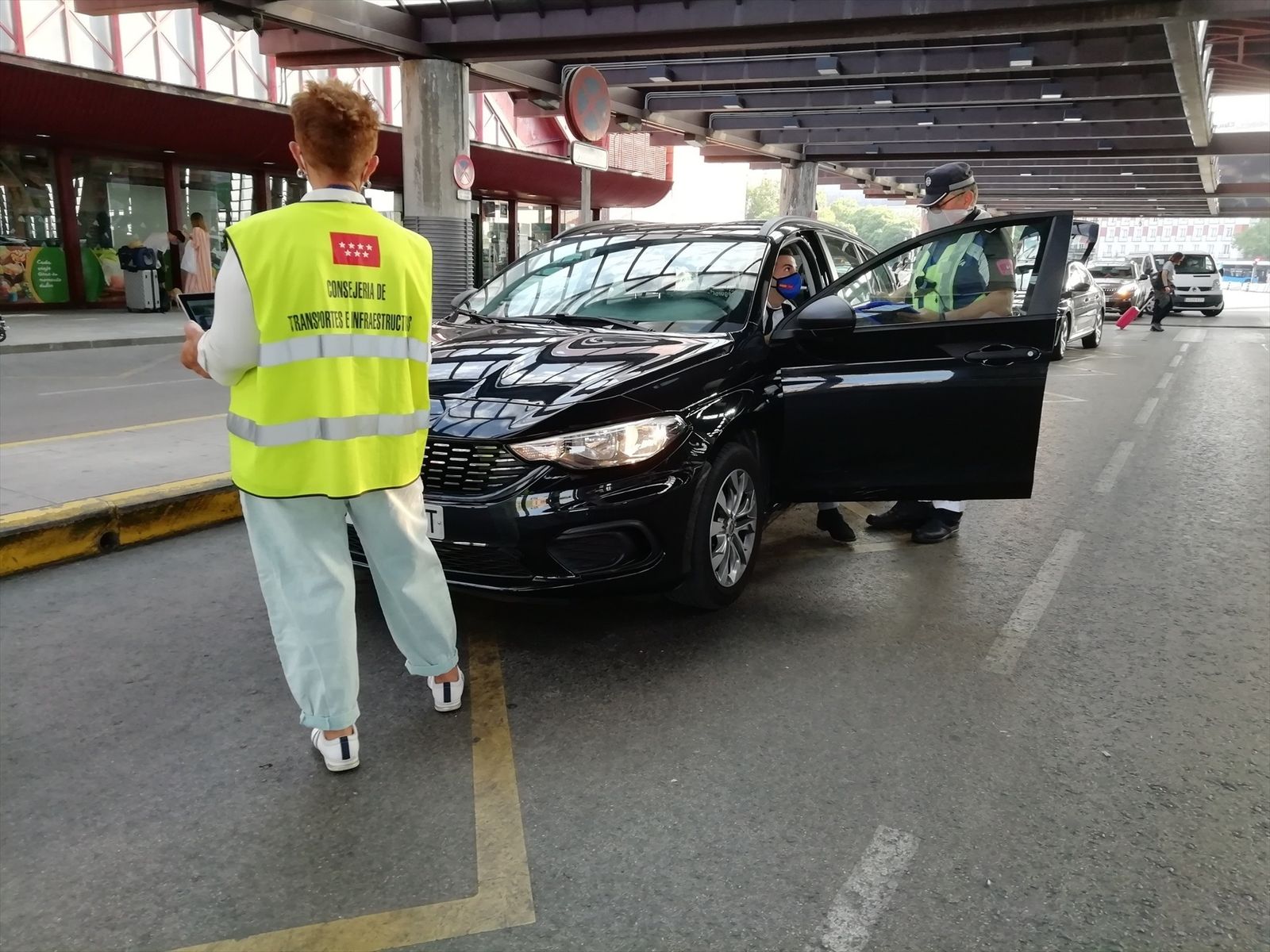 Inspección de VTC en la estación de Atocha de Madrid