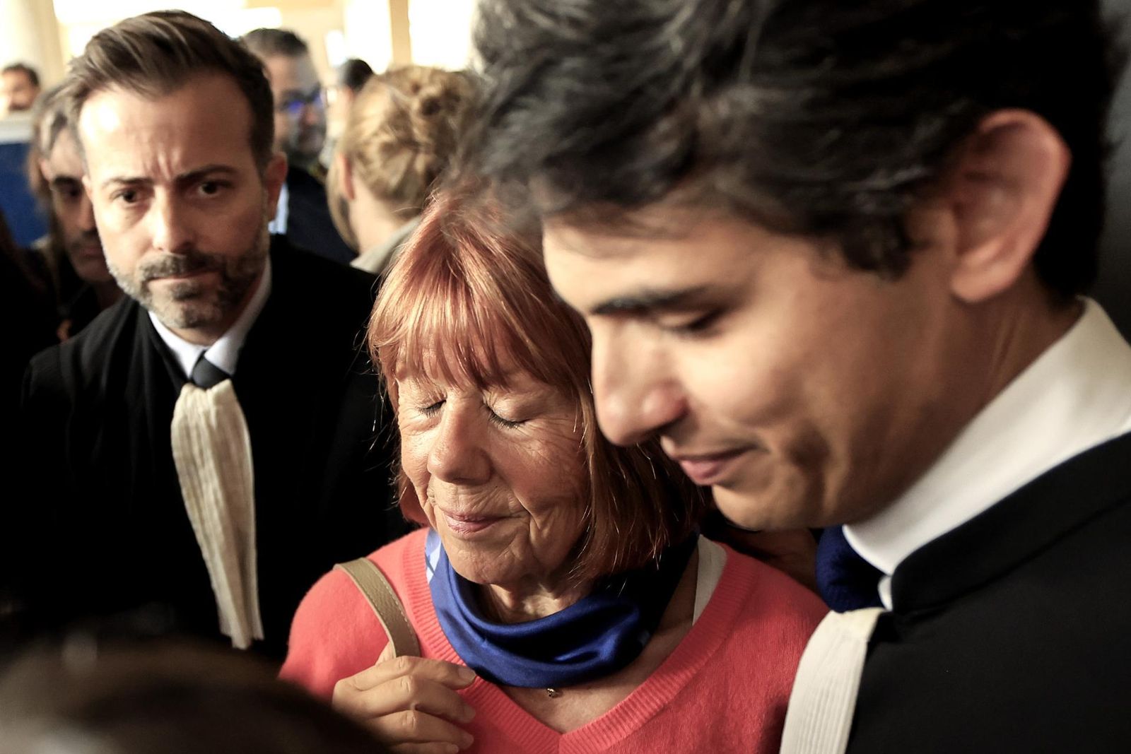 Gisèle Pelicot en un momento del juicio contra su marido