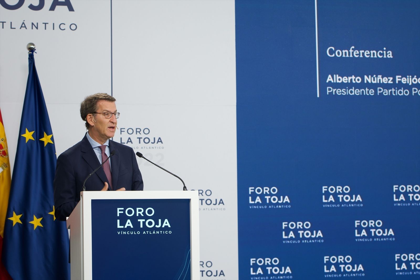 El presidente del PP, Alberto Núñez Feijóo