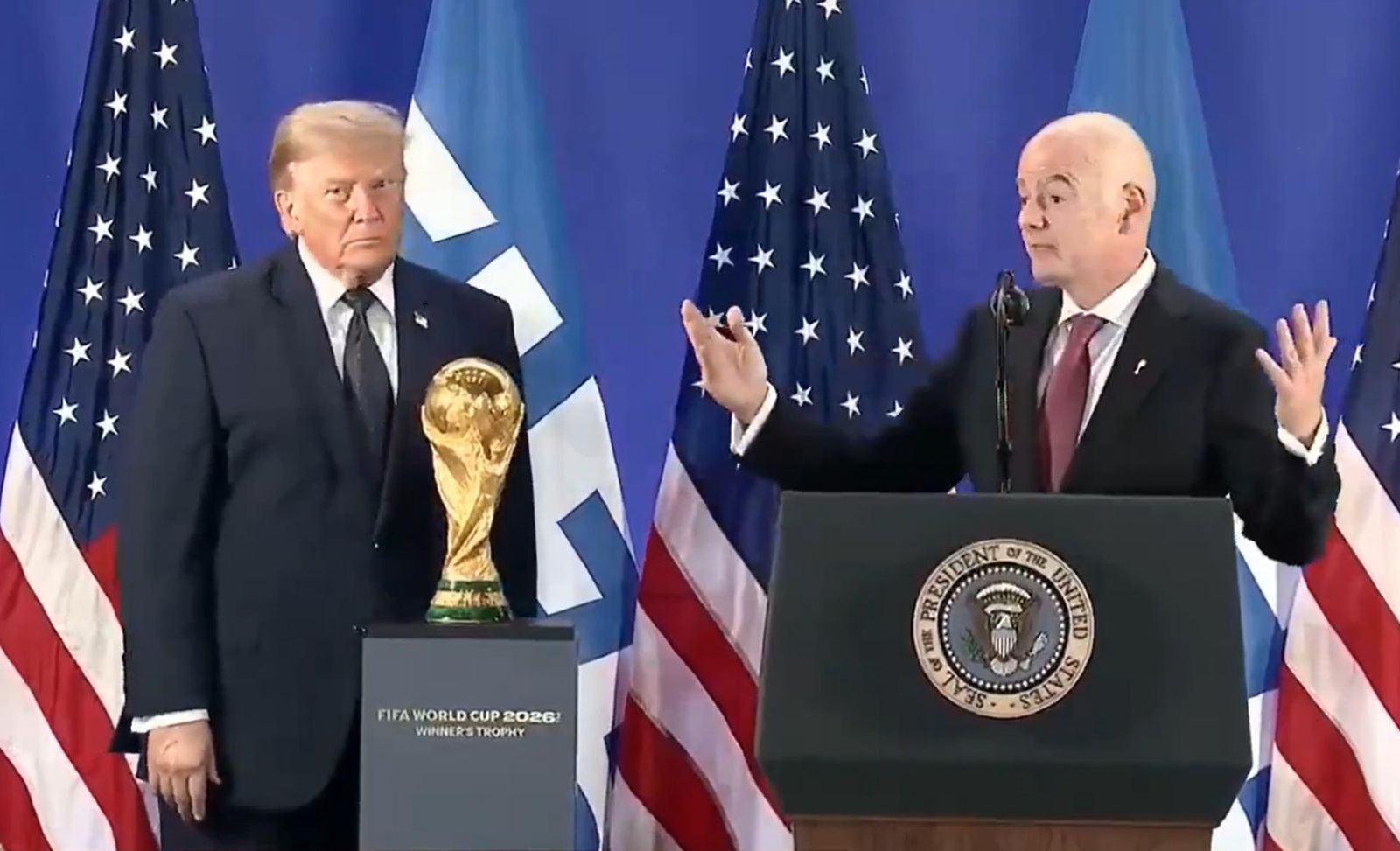 Trump e Infantino