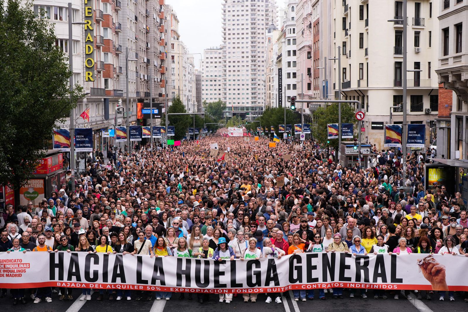 Manifestación convocada por el Sindicato de Inquilinas