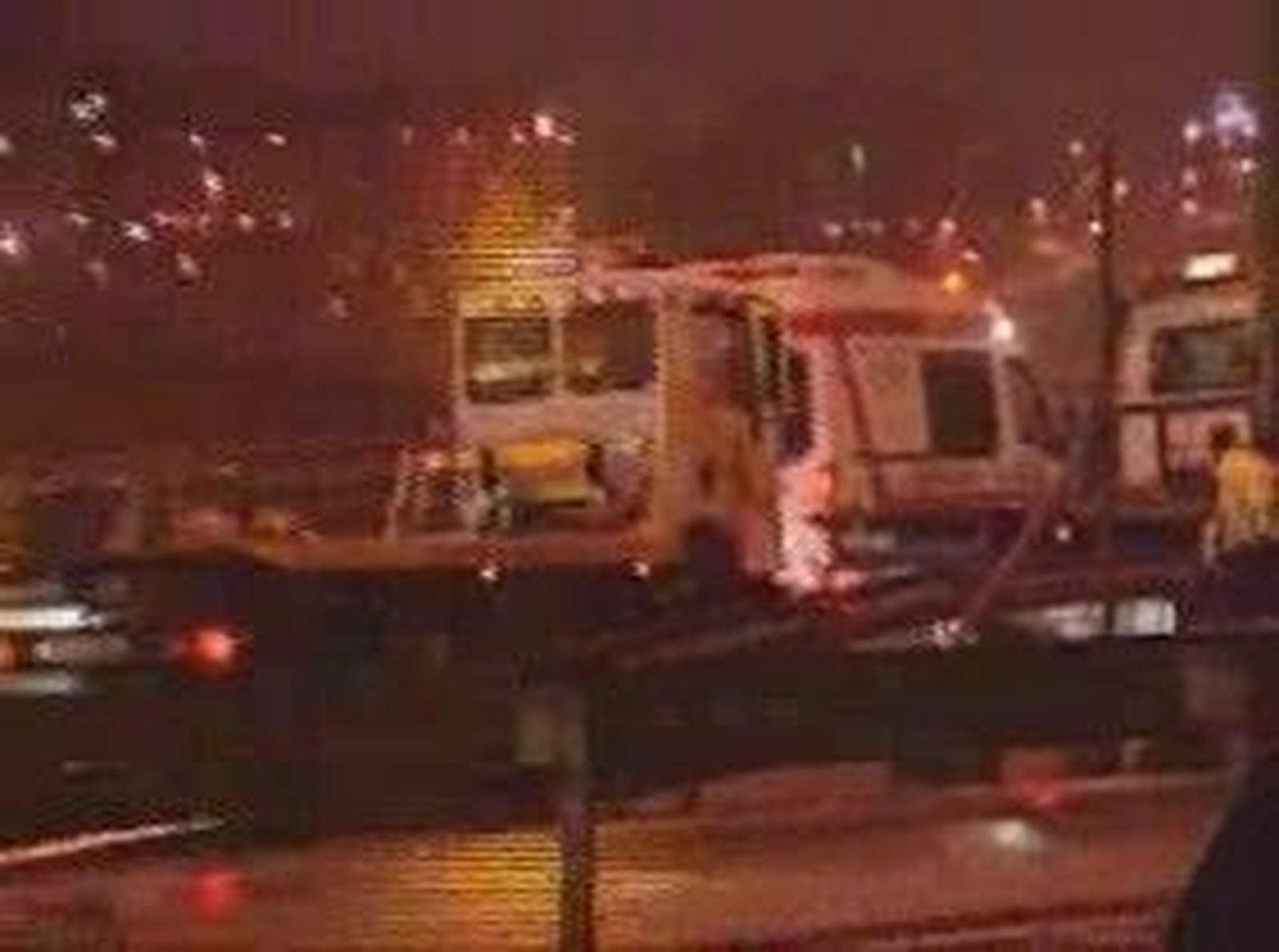 Dos heridos graves y ocho leves  en un accidente de tráfico múltiple en la M-50
