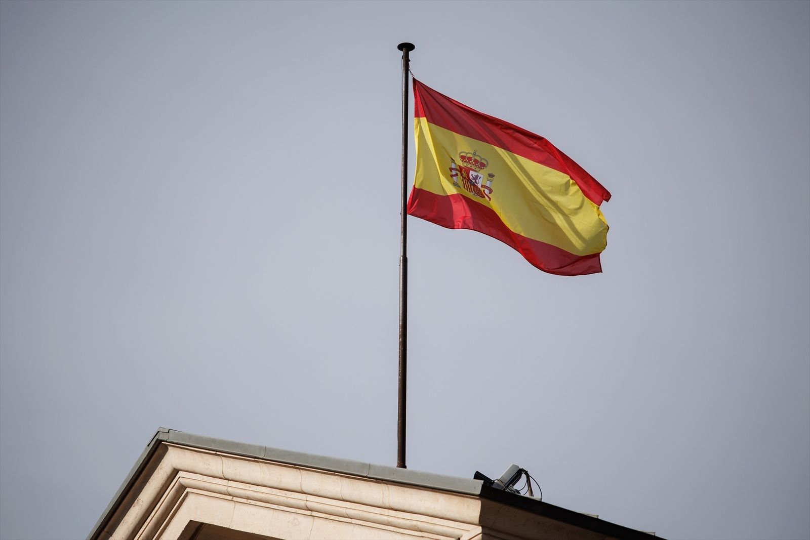 Bandera de España en el Senado