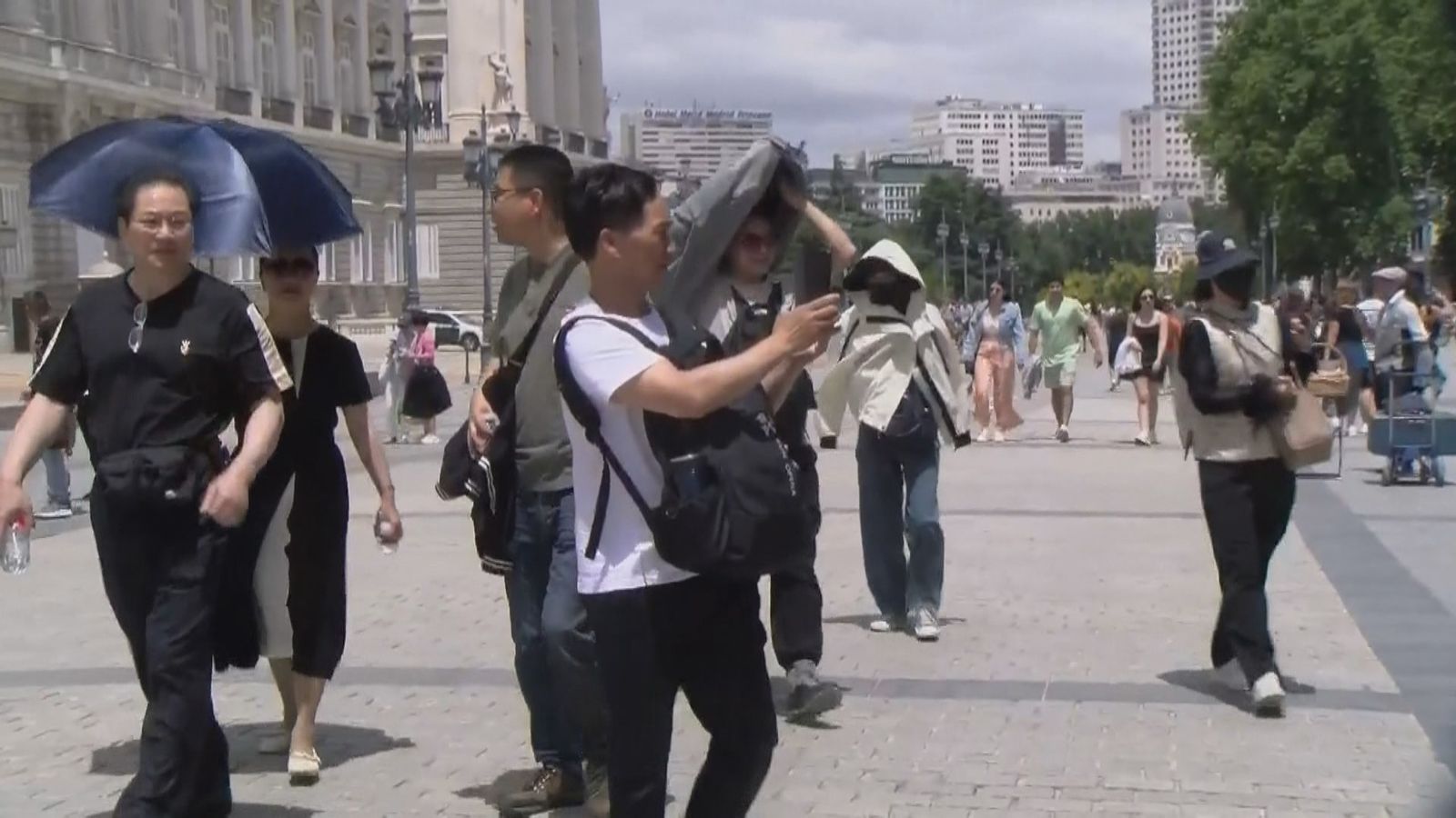 Turistas asiáticos en Madrid