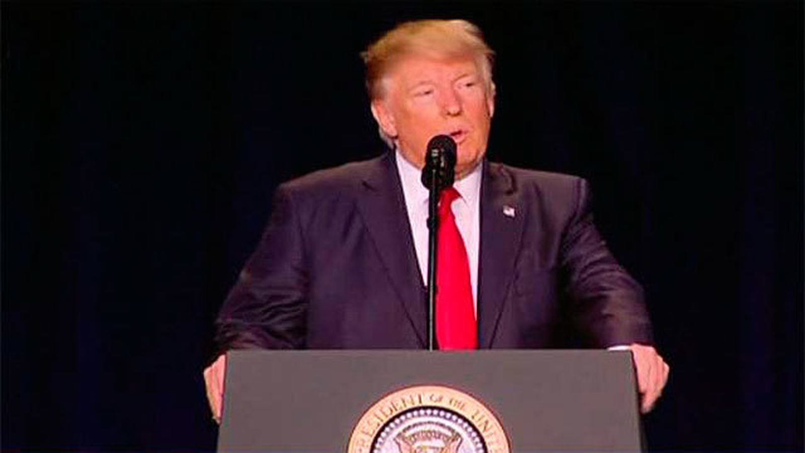 El presidente de Estados Unidos, Donald Trump