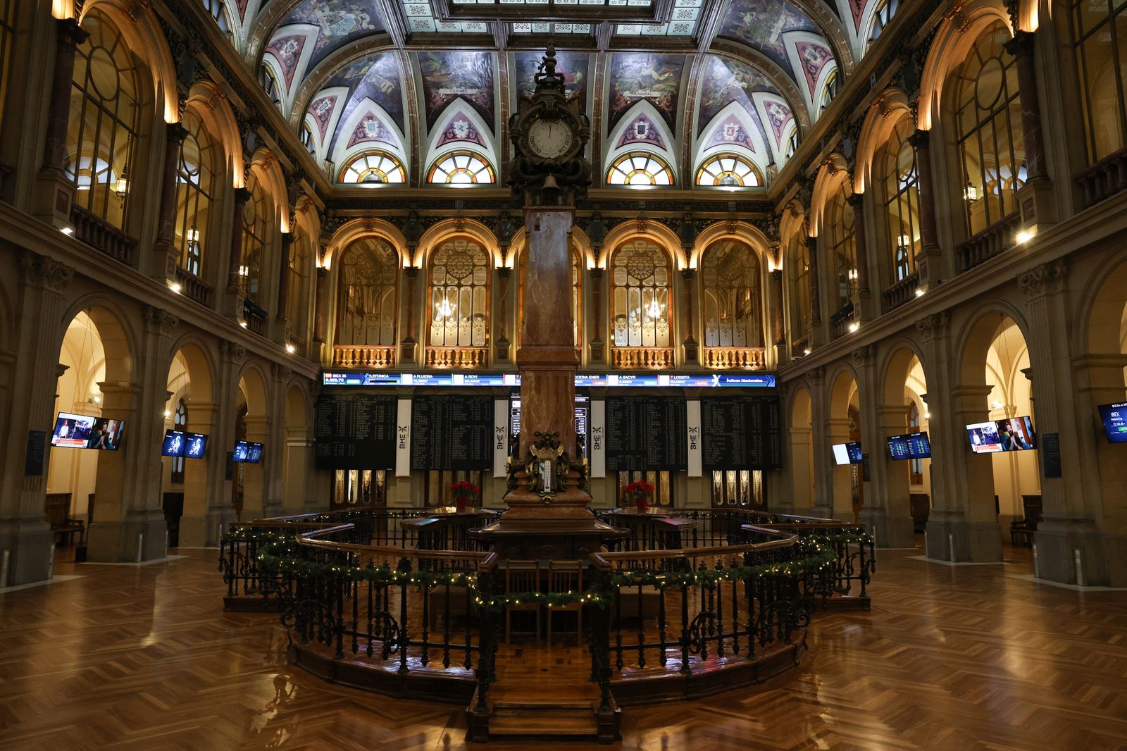 Interior de la Bolsa de Madrid