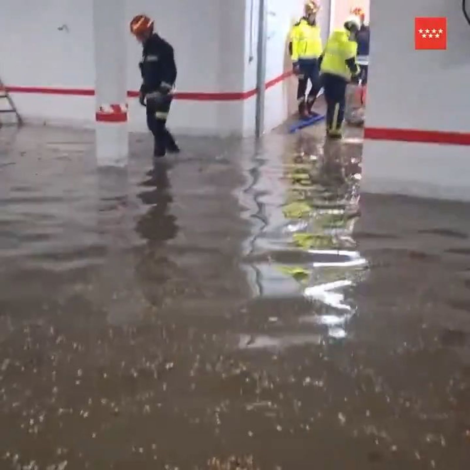 Incidencias por la lluvia en Madrid