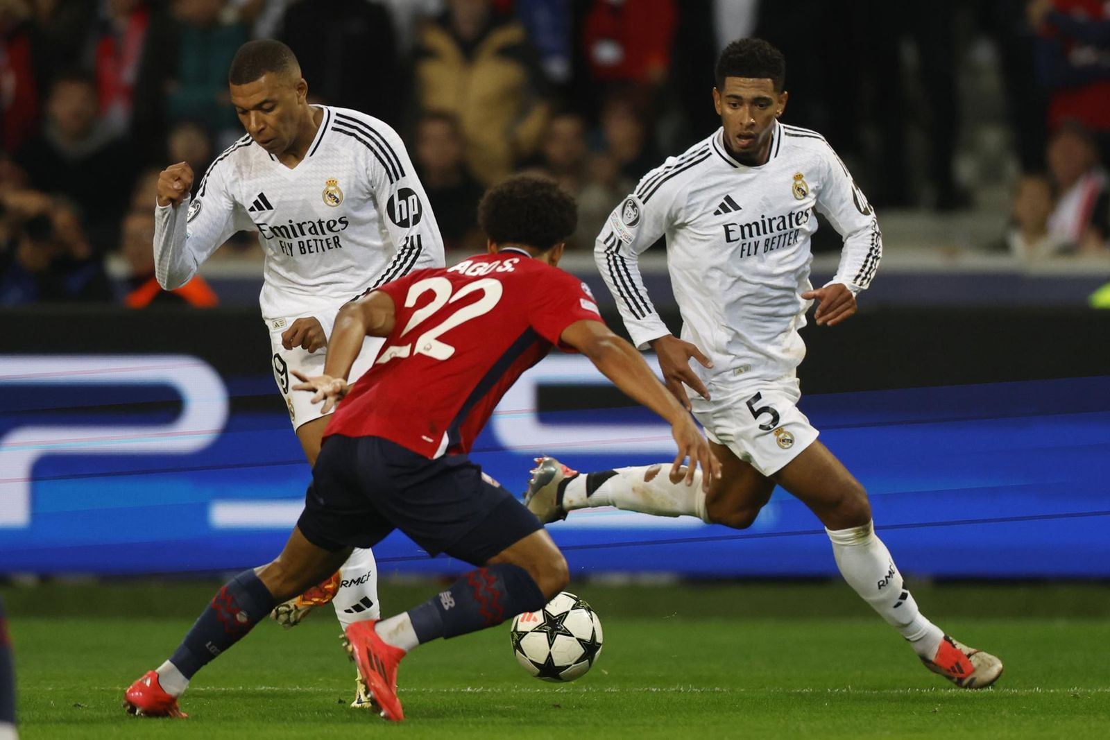 Mbappé y Bellingham ante el Lille