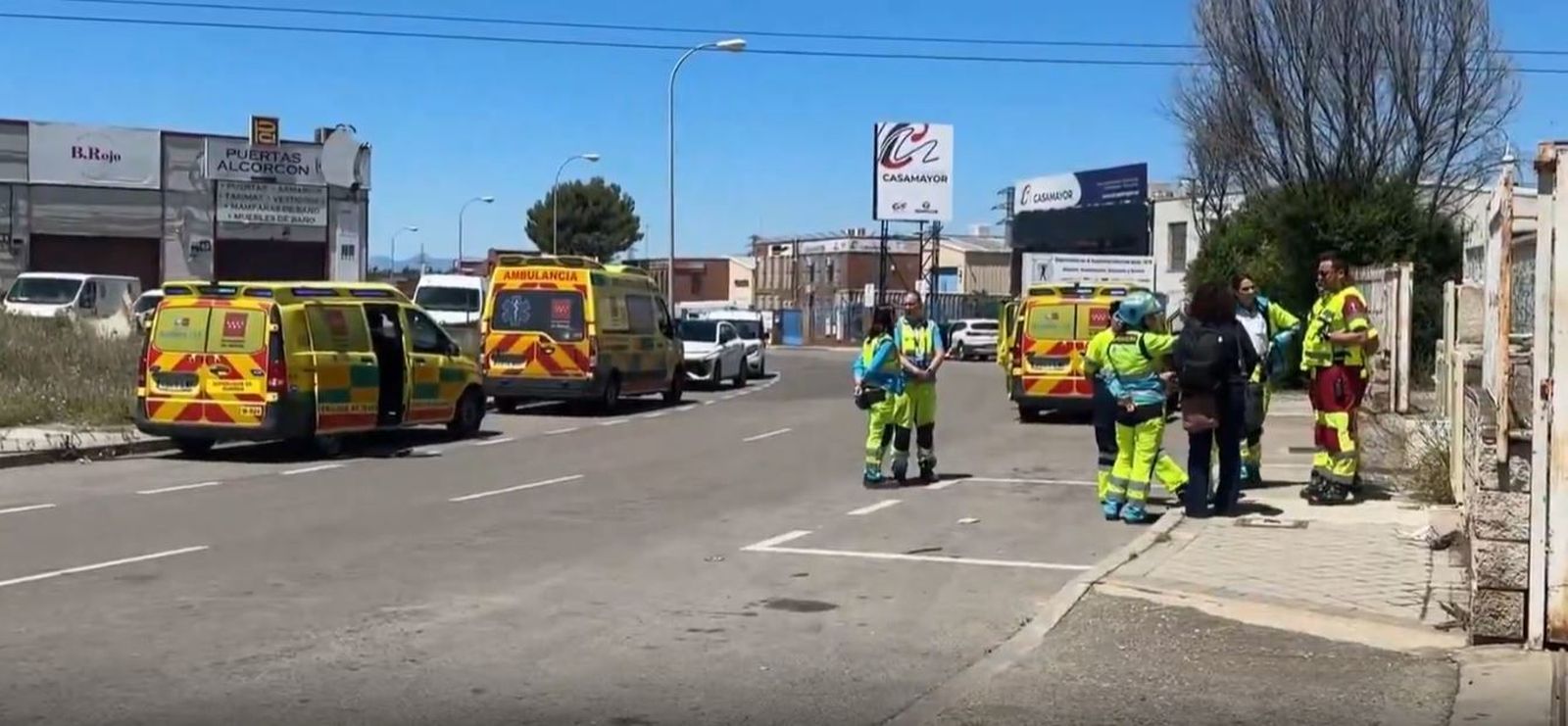 Servicios del Samur 112 atienden a un hombre fallecido en Leganés