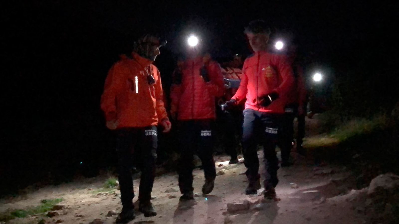Rescate del Gera a un niño en La Pedriza