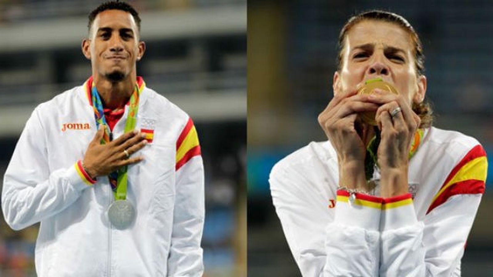 Orlando Ortega y Ruth Beitia