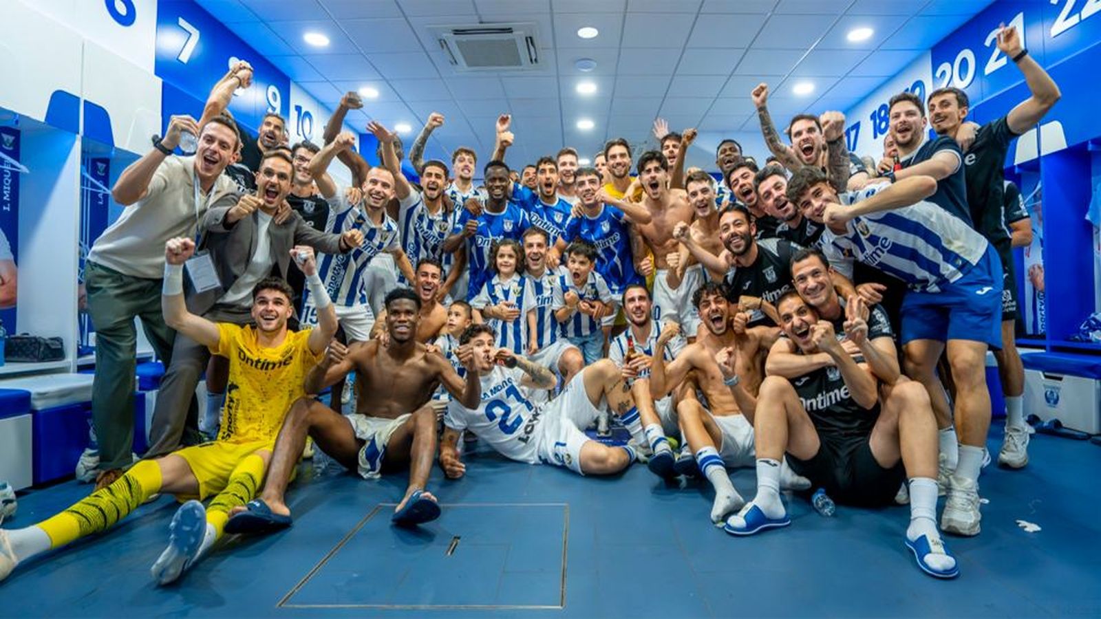 Así celebra el Leganés la permanencia